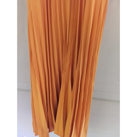 Halter Neck Summer Dresses Resort Sleeveless Sundress Belt Pleated A-Line - Picture 8 of 10